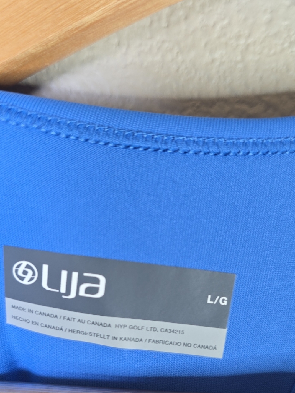 Lija Bright Blue Its All About Love Rival Racerback Tank Size Large Nwt - Picture 4 of 7